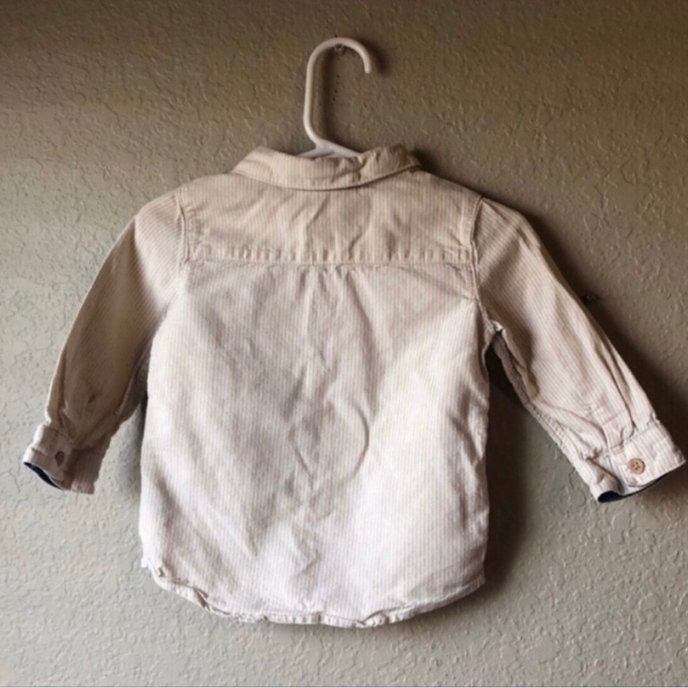 5 Piece Baby Boy Clothing Bundle 6-9 M: 2 Onesies,Button Down Shirt,Pants & Vest - Picture 5 of 16